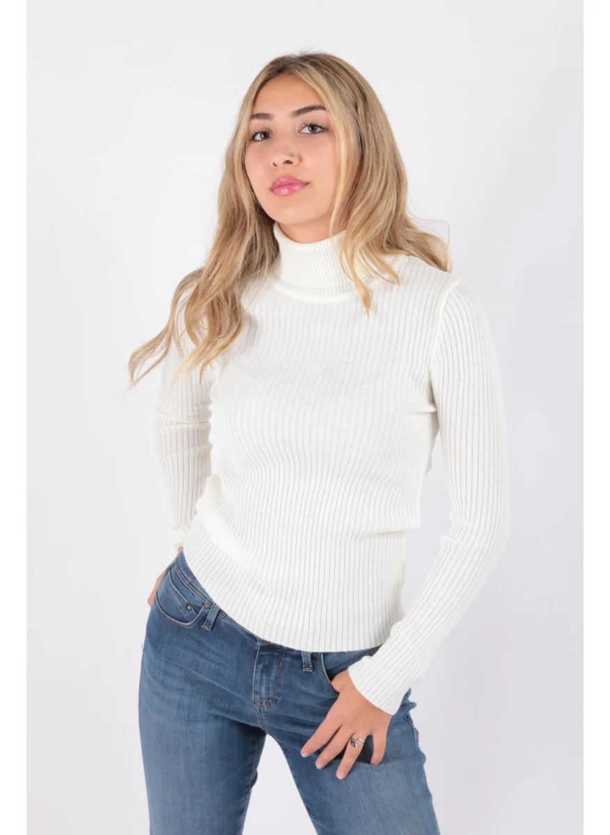 فاشن فريندز 23K0288K1 Women's Turtleneck Sweater