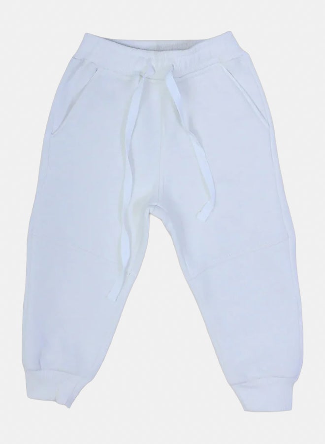 Our kids Kids Unisex Plain Sweatpants – Off-White - Image 1
