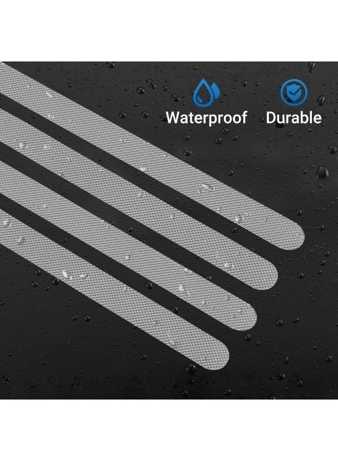 PEVA Anti Slip Bathtub Stickers 10 Pieces – Strong Adhesive Safety Bath Treads for Shower Floor & Tub – Waterproof Non Skid Bathroom Appliques for Tiles & Wet Surfaces – Easy Install Shower Strips - Image 2