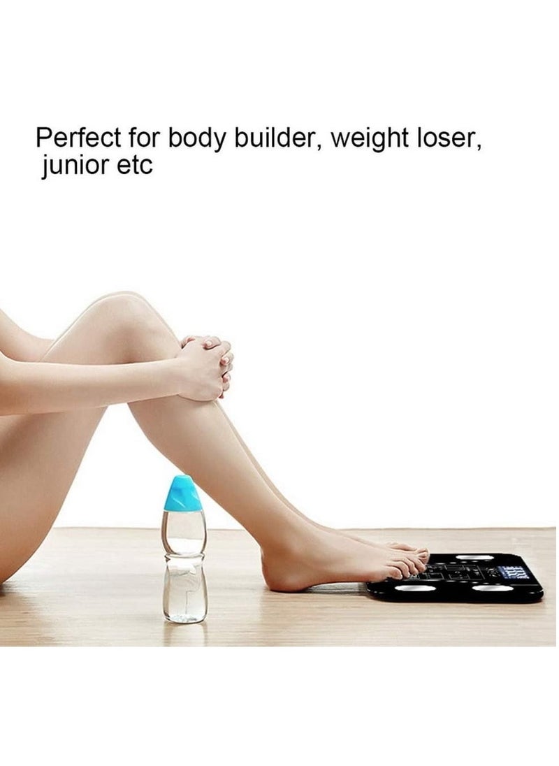 TIGER Bathroom Balance Body Fat Scale, Smart Electronic LED Digital Weight Scale – Scientific Body Fat Analyzer, Weight Loss Artifact, Simple & Fast, Durable, Easy to Use, Suitable for Elderly & Children - Image 4