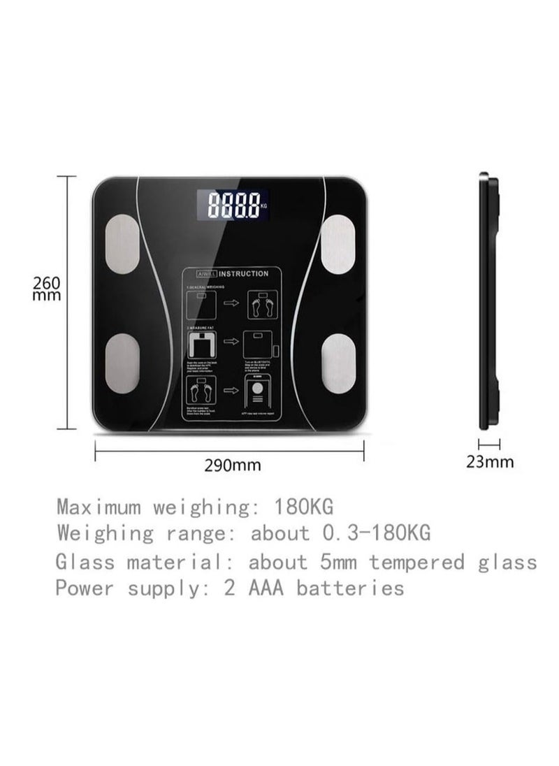 TIGER Bathroom Balance Body Fat Scale, Smart Electronic LED Digital Weight Scale – Scientific Body Fat Analyzer, Weight Loss Artifact, Simple & Fast, Durable, Easy to Use, Suitable for Elderly & Children - Image 5