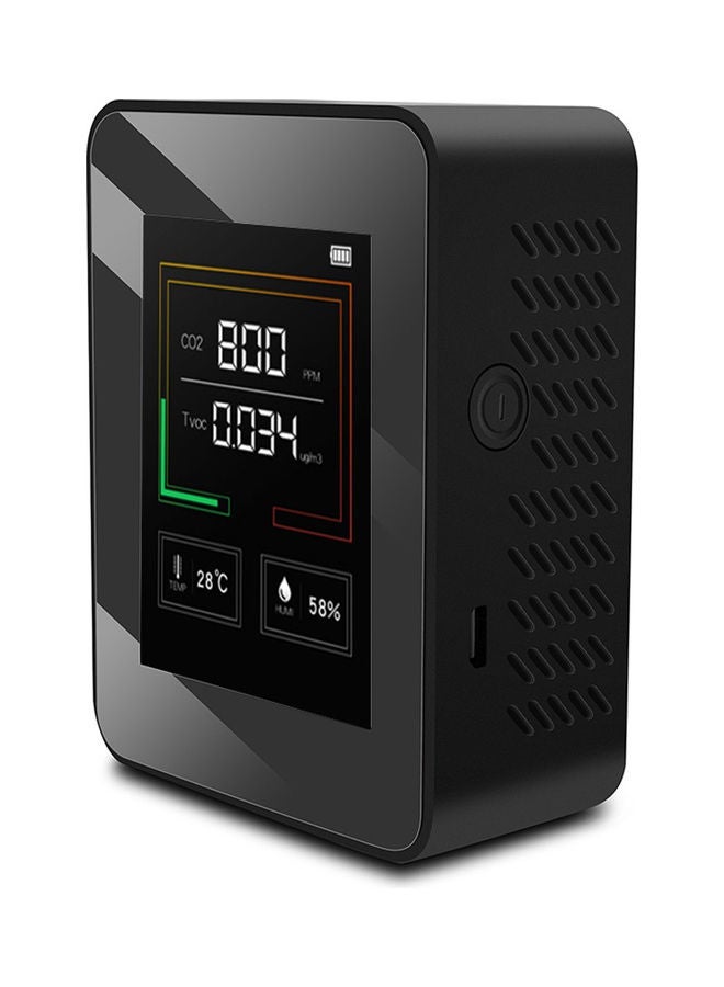 NIBEMINENT K03 Household Air Quality Detector Black 14.50x4.50x13.00cm  - Image 1