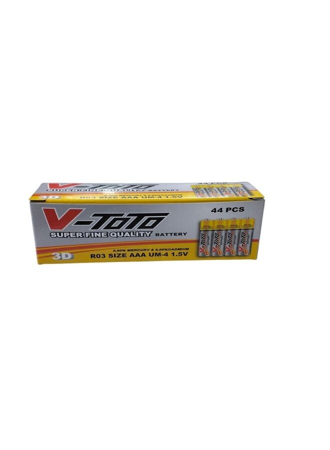 3D V-TOTO 44-Piece High Power AAA UM-4 Battery - Image 1
