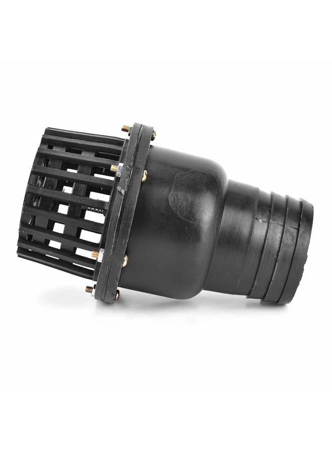 Hyuduo Check Valve, Water Pump Foot Valve,Foot Valve Black PVC Low Pressure Multifunction Flat Check Valve for Fluid Machine with Professionally Practically, Threaded Tube Fittings (2in) - Image 5