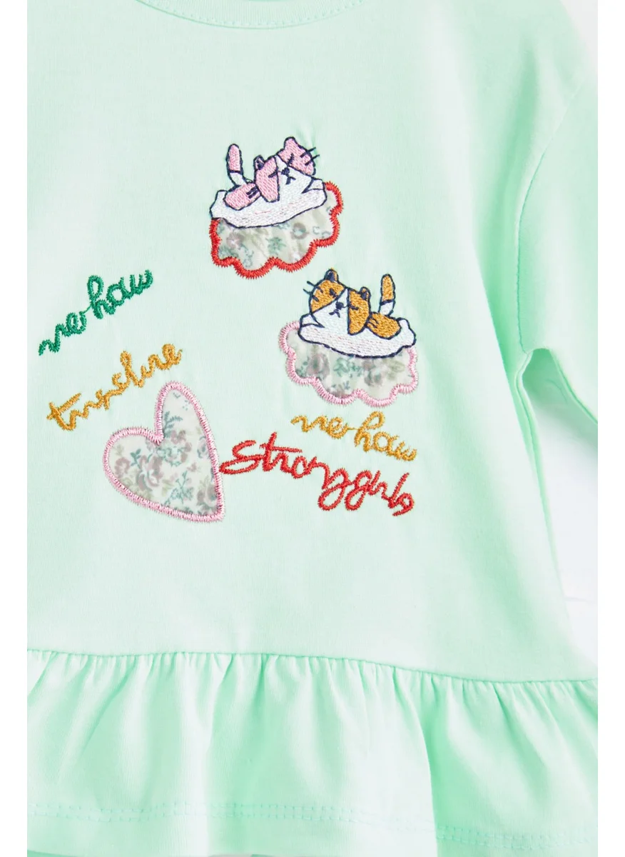 Tofisa 24288-MINT Embroidered Children's Set
