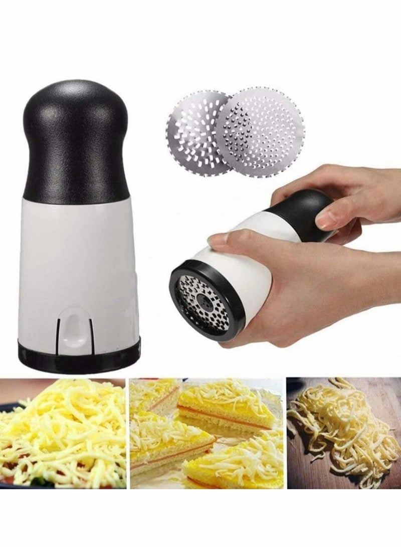 KASTWAVE Stainless Steel Cheese Slicer with 2 Sharp Blades, Kitchen Tool Good Helper for Grate Cheese, Butter, Vegetables, Bread Grater, - Image 1