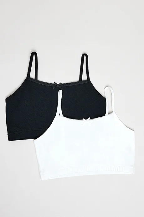 R&B 2 Pack Solid Bralettes