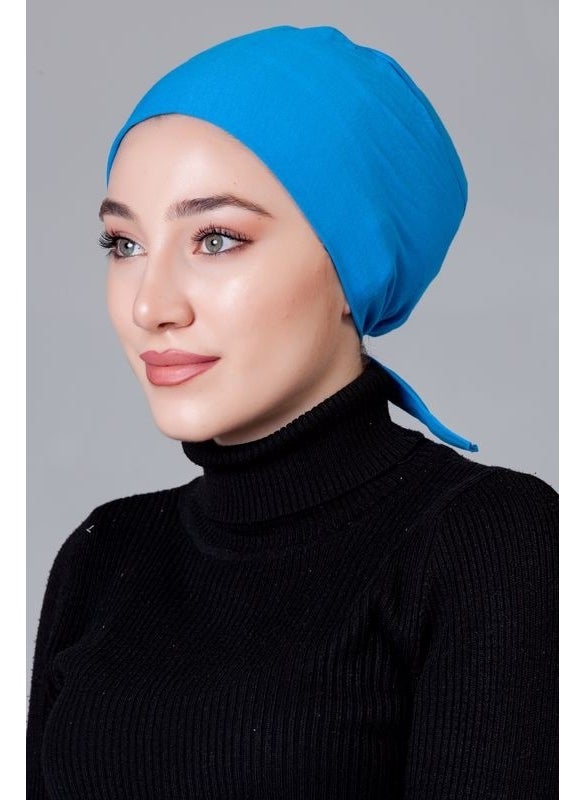 Nanak Blue Combed Cotton Non-Slip Bonnet  - Image 5