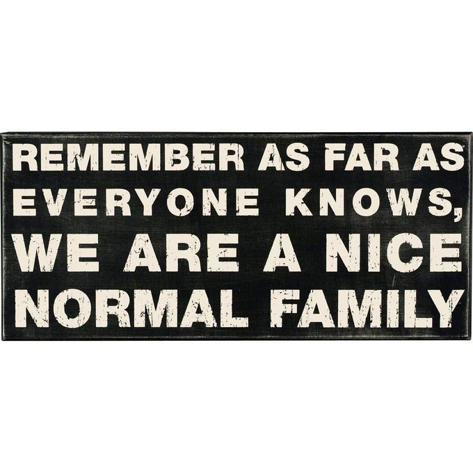 CLASSIC BOX SIGN 16 X 7 BLACK WHITE