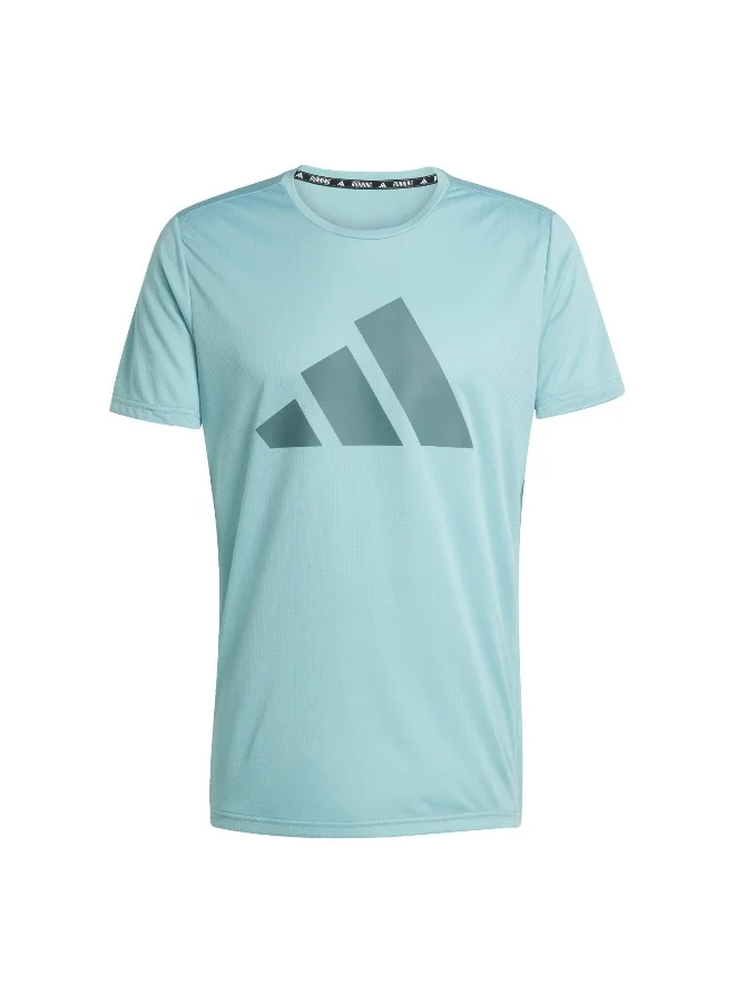 adidas Run It Tee Green Running T-Shirts For Men XS