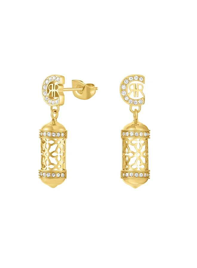 CERRUTI 1881 Adriana Gold Plated Crystals Earrings