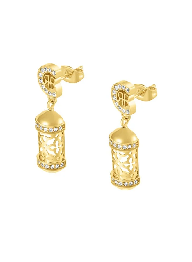 CERRUTI 1881 Adriana Gold Plated Crystals Earrings