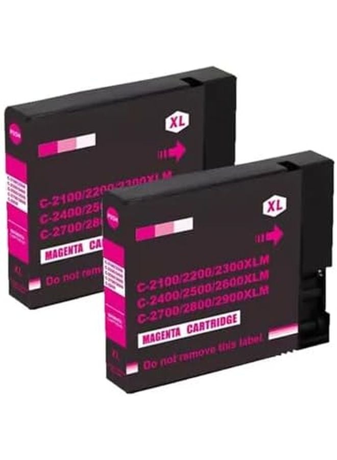 PGI2700 PGI2700XL خرطوشة حبر بديلة أرجوانية × 2 متوافقة مع طابعات MAXIFY IB4070 IB4170 MB5070 MB5170 MB5370 MB5470 - Image 1