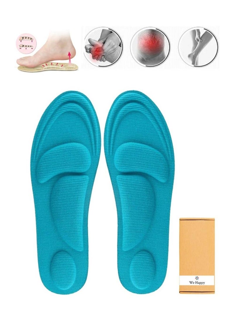 We Happy - 4D Foam Comfort Shoe Insole Help Against Foot Pain Cushioning Metatarsal Arch and Heel Support - Image 1