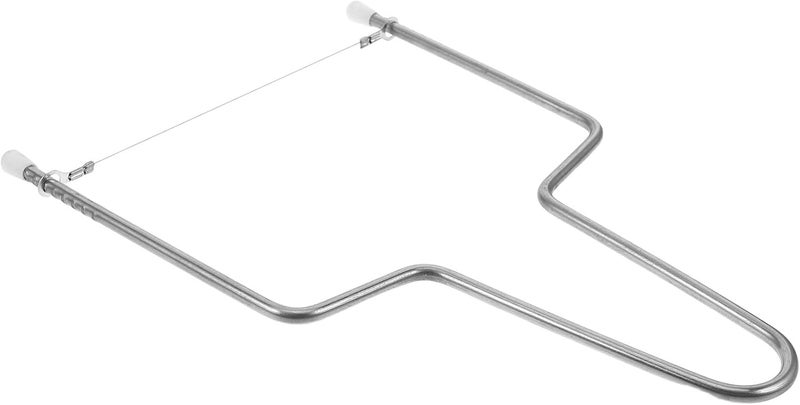 2pcs Stainless Steel Cheese Slicer with Wire, Butter Cutter Handheld Kitchen Tool for Block Cheese, Sausage, and Tofu Slicing - Image 1