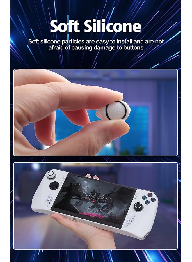 Soft Silicone Joystick Cover Compatible With Asus Rog Ally (Two Sets) - Image 4