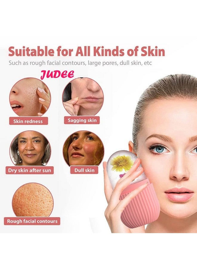 JUDEE Facial Skincare Ice Roller Mold-Ice Roller for Face and Eye,Beauty Cube Brighten Skin & Enhance Natural Glow & Remove Fine Lines, Pimple, Acne, Facial Beauty Ice Roller Skin Care Tools - Image 5