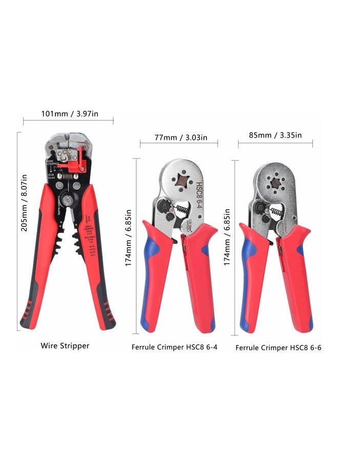 NIBEMINENT - Crimper And Stripper Tool Set Multicolour - Image 1