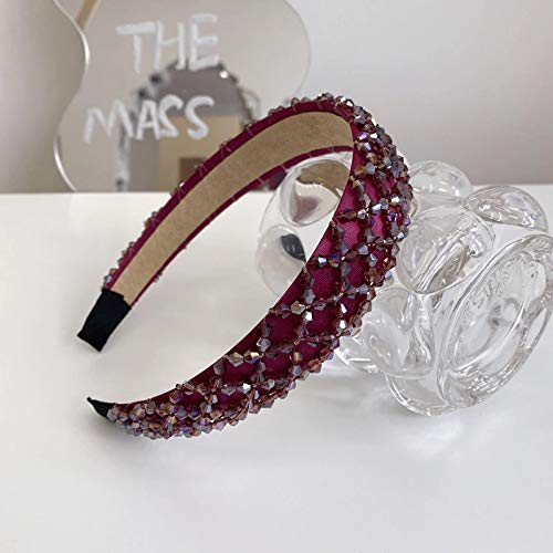 YouBella Hair Jewellery for women Crystal Studded Hair Band Hair Jewellery for Girls (Red) - Image 4