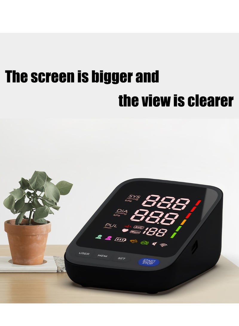 جهاز قياس ضغط الدم الرقمي الأوتوماتيكي للذراع العلوي مع سوار كبير قابل للتعديل - Image 5