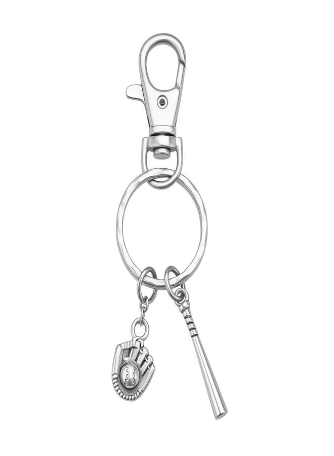 Infinity Collection Baseball Keychain, Bat & Glove Charm Keychain, Jewelry & Gifts for Baseball Players, Moms, Teams, and Fans, Softball Accessories - Image 1