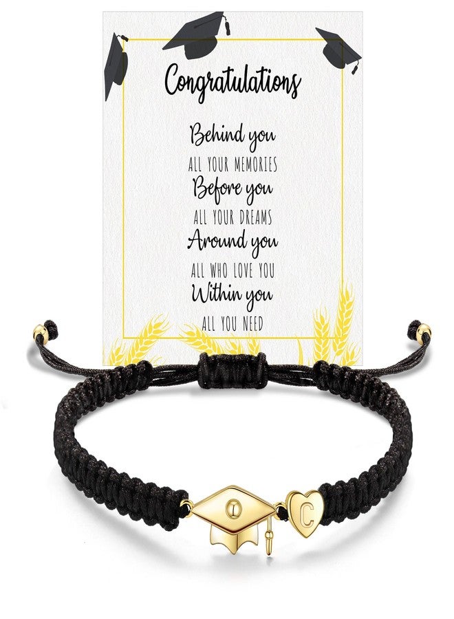 Btysun 2025 Graduation Gifts, Graduation Bracelet Initial Bracelets for Teen 5TH 8TH Middle High School Graduation Gift for Her Daughter Granddaughter Letter C Bracelet - Image 1