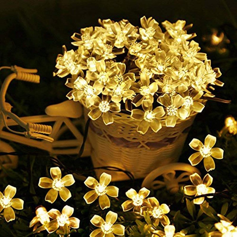 VELOCIOUS Velocious 16 LED Blossom Flower Fairy String Lights 3 Meters LED Christmas Lights for Diwali Home Decoration  - Image 2
