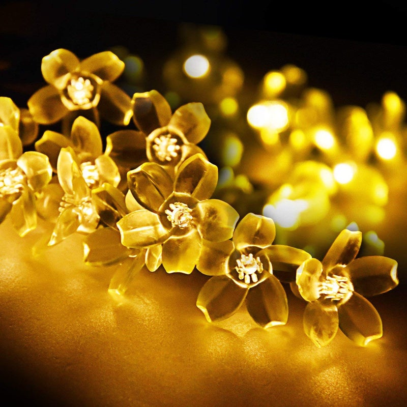 VELOCIOUS Velocious 16 LED Blossom Flower Fairy String Lights 3 Meters LED Christmas Lights for Diwali Home Decoration  - Image 3
