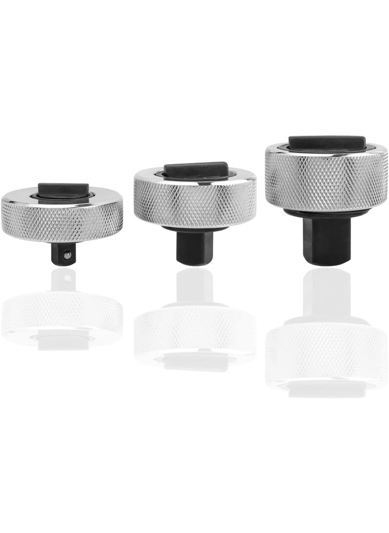 Eyech 3Pcs Mini Finger Ratchet Set 12 38 14 Drive Palm Ratchet Set Reversible Stubby Socket Ratchet Wrench Thumbwheel Ratchet Wrench Tight Spaces  - Image 2