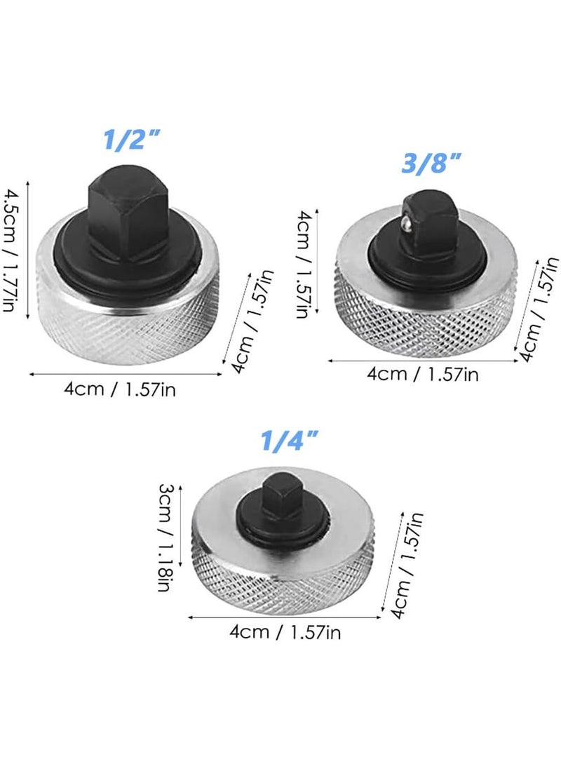 Eyech 3Pcs Mini Finger Ratchet Set 12 38 14 Drive Palm Ratchet Set Reversible Stubby Socket Ratchet Wrench Thumbwheel Ratchet Wrench Tight Spaces  - Image 4