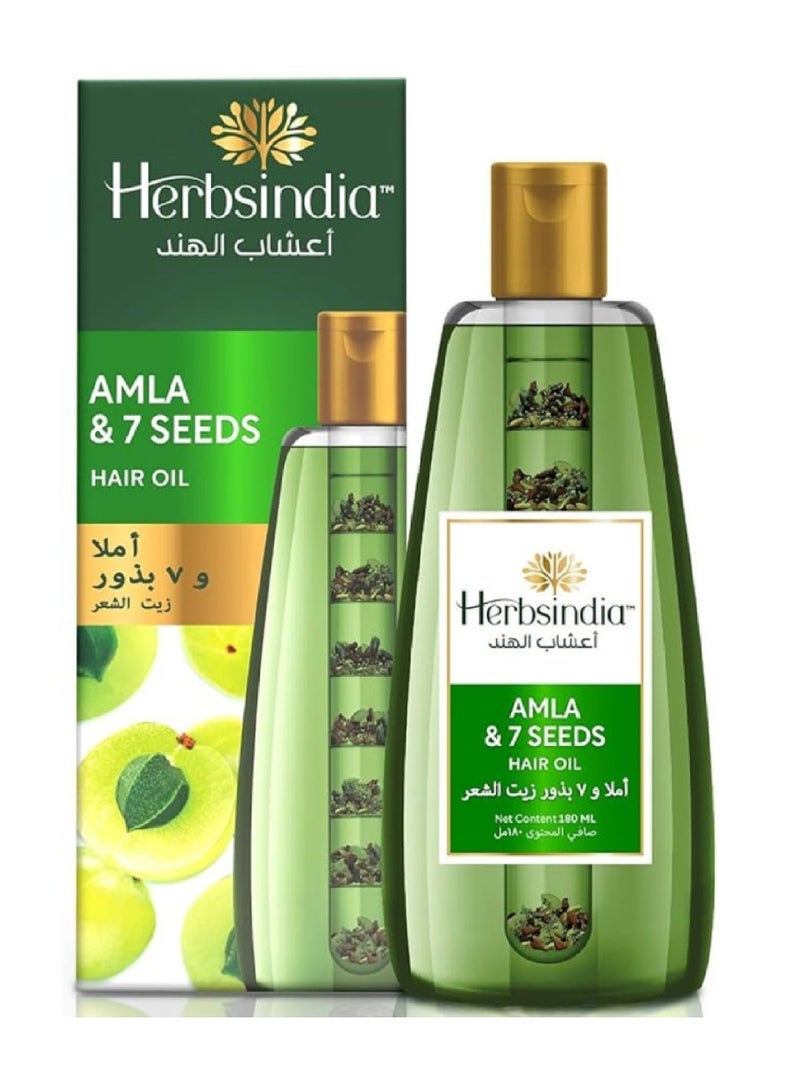 Herbsindia Amla & 7 Seeds Hair Oil 180ml
