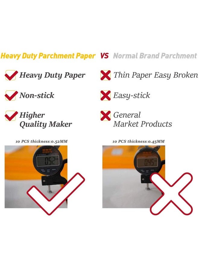 Inditradition 16x24 Inch Large Size Precut Parchment Paper Sheets for Baking, Cooking, Grilling, Frying and Steaming - Pack of 250 Sheets (White) - Image 4