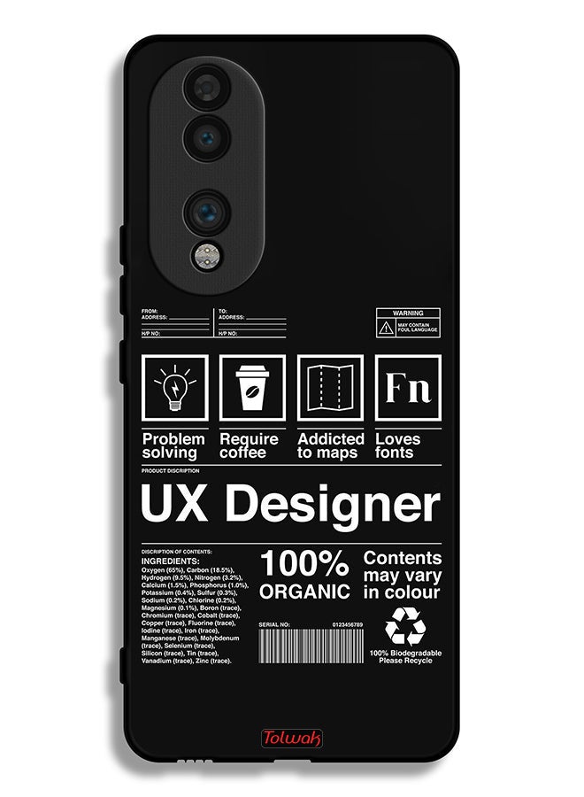 Tolwak Honor 70 Protective Case Cover Ux Designer Sticker - Image 2