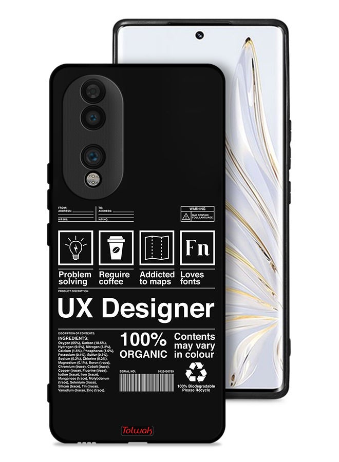 Tolwak Honor 70 Protective Case Cover Ux Designer Sticker - Image 1