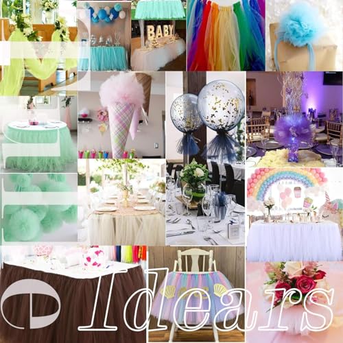 Filloxy Tulle 5 Meter Fabric Roll, 152 cm Width, Wedding Party Decoration, DIY Craft Supply (White) - Image 5