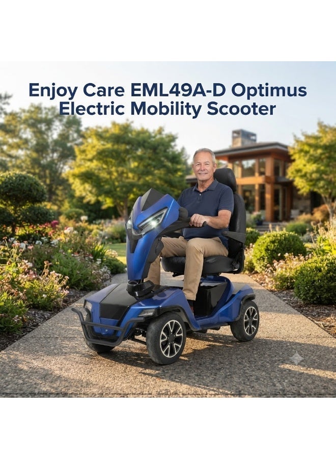 Enjoycare Enjoy Care EML49A-D Optimus Electric Mobility Scooter – 24V 1400W Dual Motor, Long Range 70 km, Automatic Deceleration, Adjustable Speed, 180 kg Capacity - Image 1