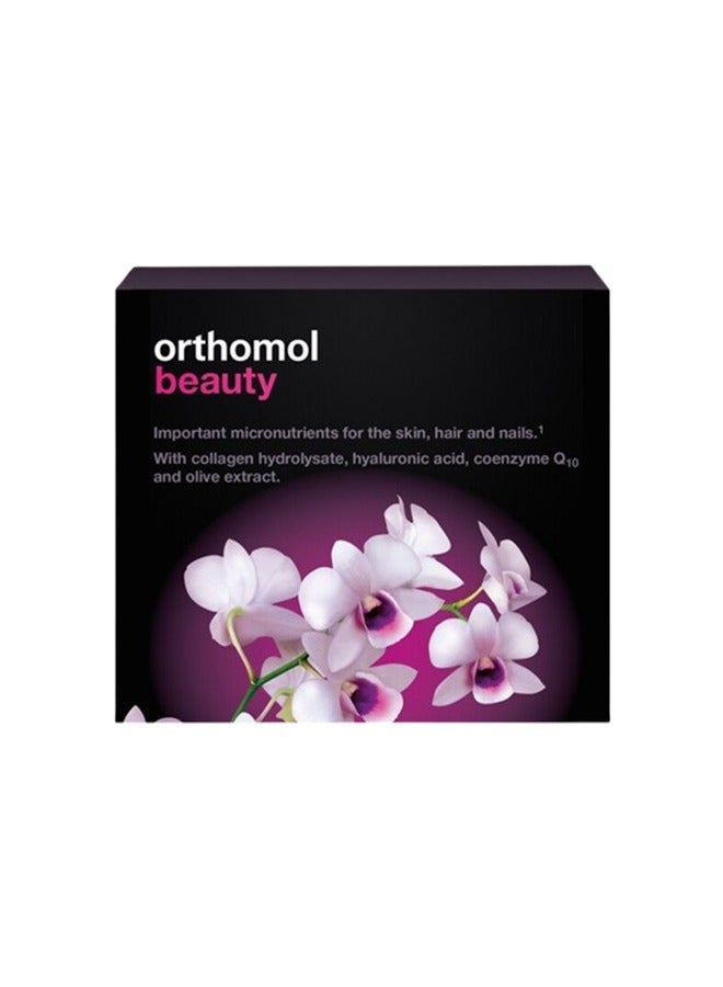 Orthomol Beauty Vial - Liquid Women's Beauty Supplement with Collagen Hydrolysate, Hyaluronic Acid, and Coenzyme Q10 for Hair, Skin, and Nail Health - Image 2