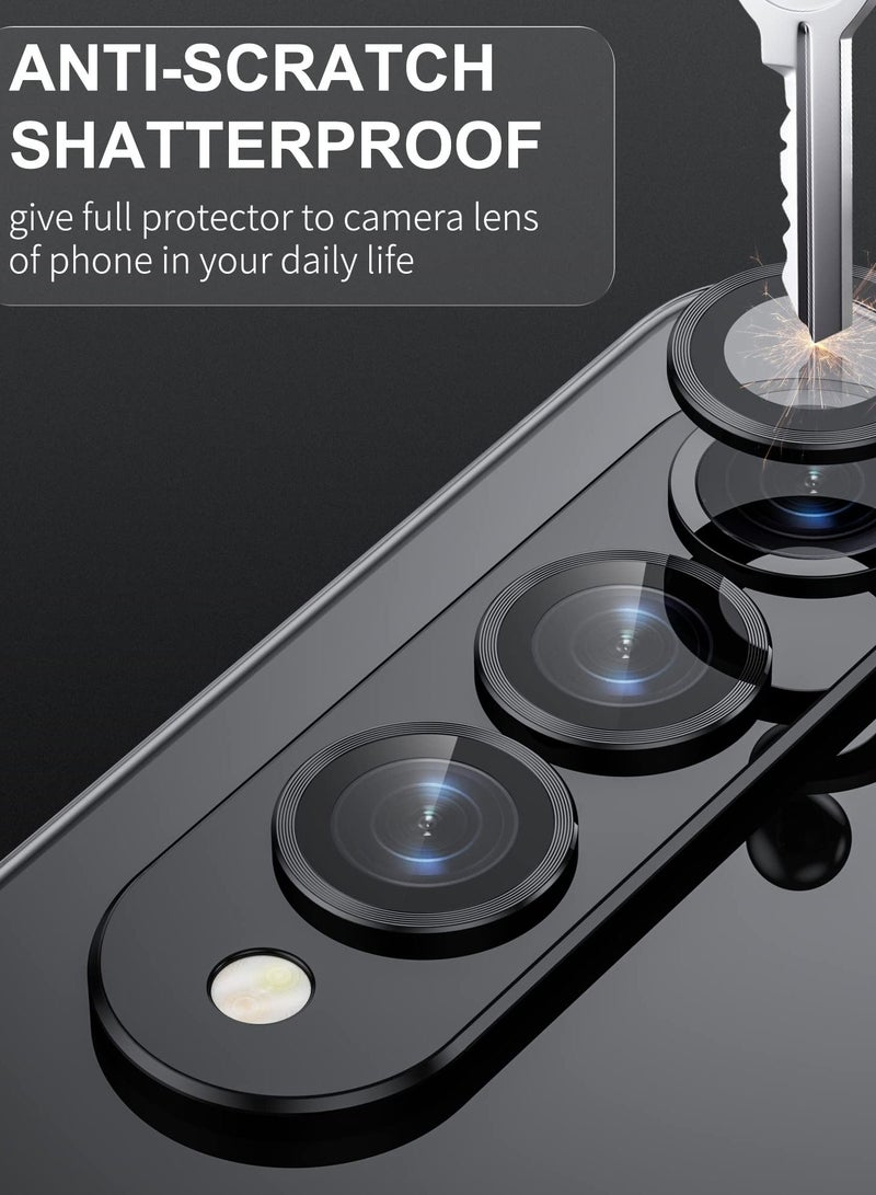 SYOSI Camera Lens Protector Cover for Samsung Galaxy Z Fold 4, Anti Scratch HD Tempered Metal Glass Camera Screen Protector Shockproof Film for Galaxy Z Fold 4 5G 2022 Accessories, Black  - Image 3