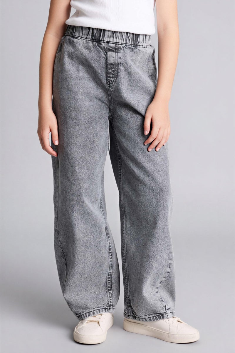 DeFacto Grey Girl Girl Relax Fit Jeans Casual - Image 3
