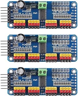 AEDIKO 3pcs PCA9685 Module Controller 16 Channel 12 Bit PWM Servo Driver Board IIC Interface