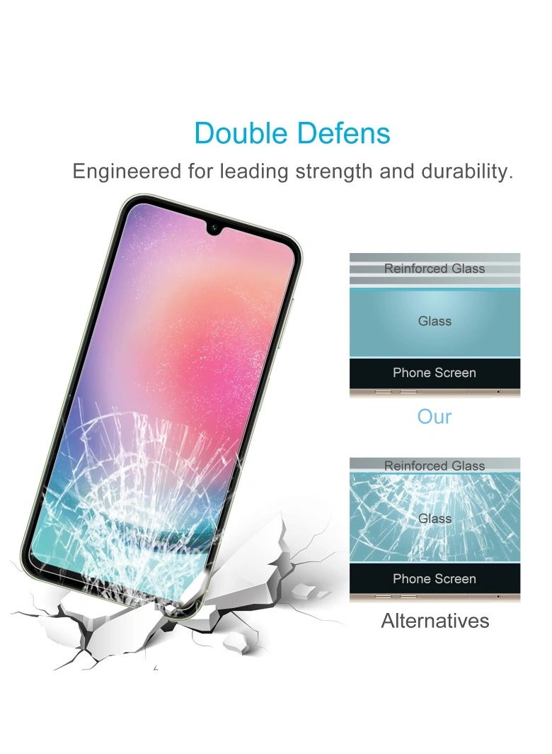 HEXABEX Samsung A25 5G/4G Screen Protector, Tempered Glass Screen Protector for Samsung A25 4g/5g Clear  - Image 4