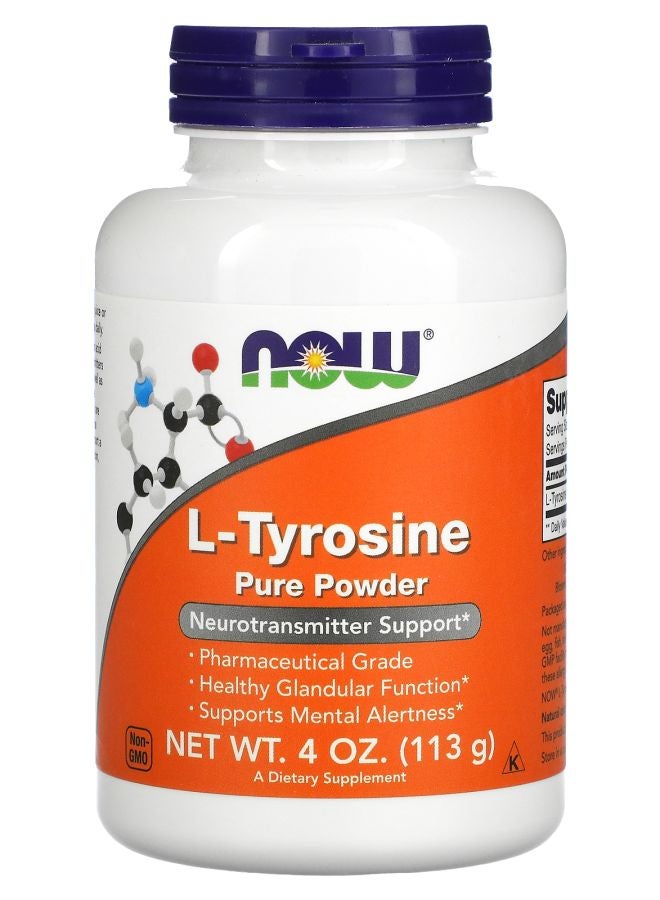now L-Tyrosine Pure Powder 4 oz (113 g)