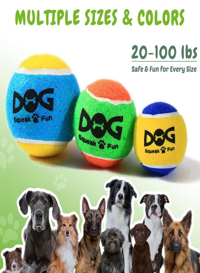 INSUM Squeaky Balls for Dogs, Squeaky Dog Toys Balls for Fetch, Funny Puppy Chew Toys, Built-in Squeaker, Idea for Doggie Birthday Gift, Large - 12 Pack - Image 3