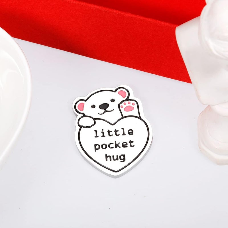 Vanlovemac Bear Pocket Hug Gift for Women Boyfriend Best Friends Girlfriend Men Cute Funny Gift for Sister Girls Family Son Daughter Keepsake Valentines Christmas Birthday Thinking of You Token Coin Small Gifts - Image 4