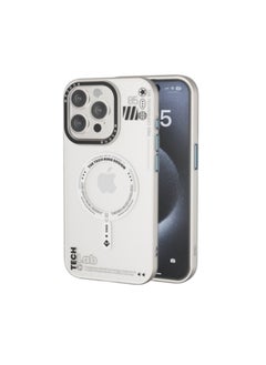 Mezone Tech iPhone 14 Pro Max Matte MagSafe Case, Shockproof & Anti-Yellowing Phone Case Reinforced Corners with Airguard, White  - Image 1