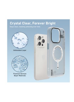Mezone Tech iPhone 14 Pro Max Matte MagSafe Case, Shockproof & Anti-Yellowing Phone Case Reinforced Corners with Airguard, White  - Image 4