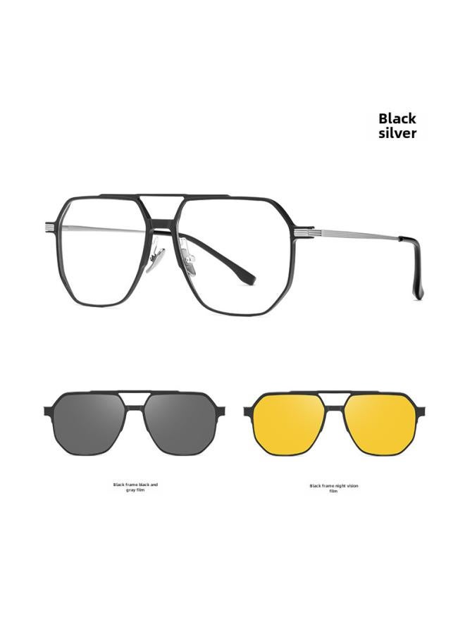 Generic Danyang Myopia Glasses Sunglasses Aluminum Magnesium Alloy Magnetic Suction Glasses Patch Sunglasses Set Glasses Chattering Explosions