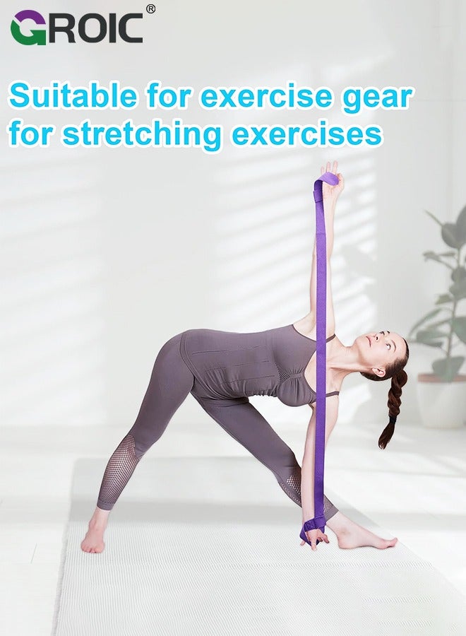 GROIC 4 Pcs Yoga Mat Strap Sling Adjustable Thick Yoga Mat Carrier Stretching Strap Yoga Mat Sling Holder Women Stretching Band,Yoga Parts  - Image 5