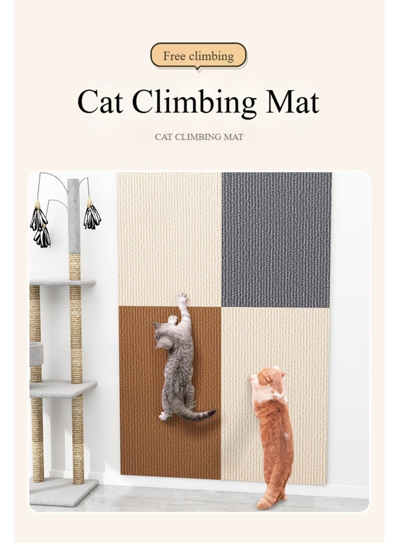 Oldzhan 60cmx30cm (dark gray) cat climbing mat, freely cut and pasted, cat teaser, wear-resistant, scratch-resistant, no debris, cat scratch wall sticker, cat climbing board, cat scratching board - Image 2