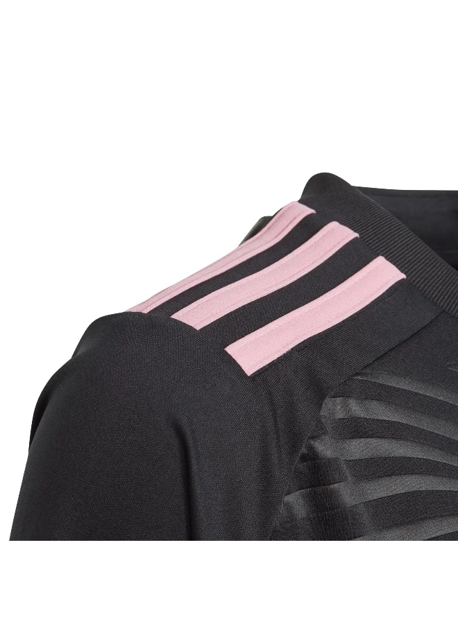 adidas قمصان كرة قدم سوداء للأولاد